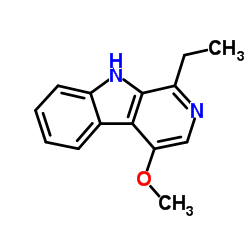 1-Ethyl-4-methoxy-β-carboline structure