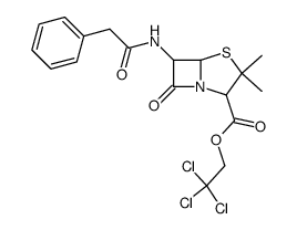 2,2,2-trichloroethyl 6β-phenylacetamidopenicillanate Structure