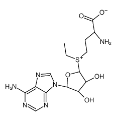 2-amino-4-[[(2R,3S,4R,5R)-5-(6-aminopurin-9-yl)-3,4-dihydroxyoxolan-2-yl]-ethylsulfonio]butanoate结构式