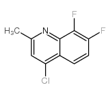 4-Chloro-7,8-difluoro-2-methylquinoline结构式