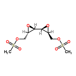 (2R,2'R,3S,3'S)-2,2'-Bioxirane-3,3'-diylbis(methylene) dimethanesulfonate Structure