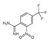 2-Nitro-4-(trifluoromethyl)benzenecarboximidamide结构式