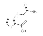 3-[(2-Amino-2-oxoethyl)sulfanyl]-2-thiophenecarboxylic acid structure