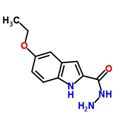 5-Ethoxy-1H-indole-2-carbohydrazide结构式