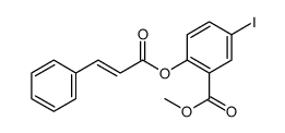 METHYL 2-(CINNAMOYLOXY)-5-IODOBENZENECARBOXYLATE Structure
