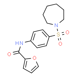 N-[4-(1-Azepanylsulfonyl)phenyl]-2-furamide结构式