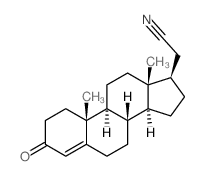 Pregn-4-ene-21-nitrile,3-oxo- (8CI,9CI) Structure