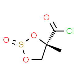 1,3,2-Dioxathiolane-4-carbonyl chloride, 4-methyl-, 2-oxide, (4S)- (9CI)结构式