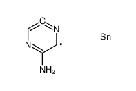 5-trimethylstannylpyrazin-2-amine结构式