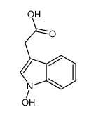 1H-Indole-3-aceticacid,1-hydroxy-(9CI) structure