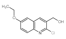 2-CHLORO-6-ETHOXYQUINOLINE-3-METHANOL结构式