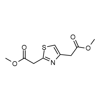 Dimethyl 2,2'-(thiazole-2,4-diyl)diacetate Structure