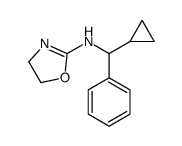 N-[cyclopropyl(phenyl)methyl]-4,5-dihydro-1,3-oxazol-2-amine结构式