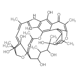 Streptovaricinoic acid, 16-hydroxy-, 20,17-lactone Structure