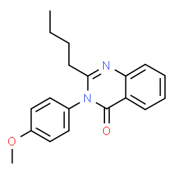 2-butyl-3-(4-methoxyphenyl)quinazolin-4(3H)-one structure