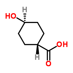 trans-4-Hydroxycyclohexanecarboxylic acid Structure