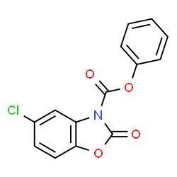 5-Chloro-2-oxo-benzooxazole-3-carboxylic acid phenyl ester结构式
