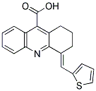 4-THIOPHEN-2-YLMETHYLENE-1,2,3,4-TETRAHYDRO-ACRIDINE-9-CARBOXYLIC ACID结构式