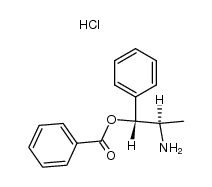 benzoic acid-((1RS,2RS)-2-amino-1-phenyl-propyl ester), hydrochloride Structure