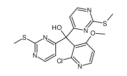 (2-chloro-4-methoxypyridin-3-yl)-bis-[2-(methylsulfayl)pyrimidin-4-yl]methanol结构式
