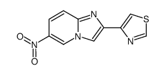 6-nitro-2-thiazol-4-yl-imidazo[1,2-a]pyridine结构式