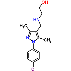 2-({[1-(4-Chlorophenyl)-3,5-dimethyl-1H-pyrazol-4-yl]methyl}amino)ethanol Structure