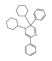 Pyrazine,1,2-dicyclohexyl-1,2-dihydro-2,5-diphenyl-结构式