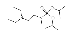 diisopropyl (2-(diethylamino)ethyl)(methyl)phosphoramidate结构式