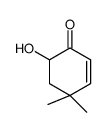6-hydroxy-4,4-dimethylcyclohex-2-en-1-one结构式