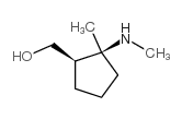 cis-(2-Methyl-2-methylamino-cyclopentyl)-methanol Structure
