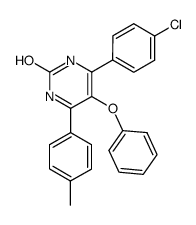 4-(4-chloro-phenyl)-5-phenoxy-6-p-tolyl-1(3)H-pyrimidin-2-one结构式