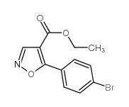 ethyl-5-(4-bromophenyl)-isoxazole-4-carboxylate结构式