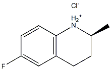 (S)-6-氟-2-甲基四氢喹啉盐酸盐结构式