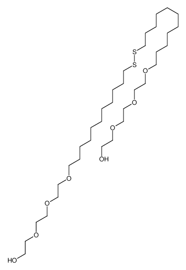 2-[2-[2-[11-[11-[2-[2-(2-hydroxyethoxy)ethoxy]ethoxy]undecyldisulfanyl]undecoxy]ethoxy]ethoxy]ethanol Structure