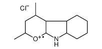 2,4-dimethyl-2,3,4,4a,4b,5,6,7,8,8a,9,9a-dodecahydropyrano[2,3-b]indole,chloride Structure