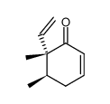 (5R,6S)-5,6-dimethyl-6-vinylcyclohex-2-enone Structure