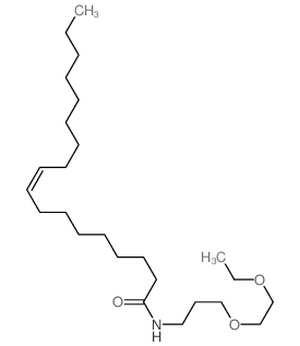 N-[3-(2-ethoxyethoxy)propyl]octadec-9-enamide结构式