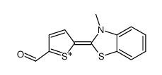 5-(3-methyl-1,3-benzothiazol-3-ium-2-yl)thiophene-2-carbaldehyde Structure