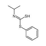 Isopropyldithiocarbamic acid phenyl ester structure