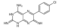 6-(4-chlorophenyl)pteridine-2,4,7-triamine结构式