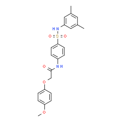 N-(4-{[(3,5-dimethylphenyl)amino]sulfonyl}phenyl)-2-(4-methoxyphenoxy)acetamide结构式