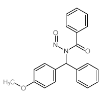 Benzamide,N-[(4-methoxyphenyl)phenylmethyl]-N-nitroso- Structure