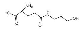 N5-(3-hydroxy-propyl)-DL-glutamine Structure