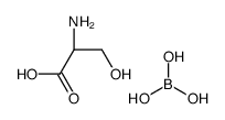 (2S)-2-amino-3-hydroxypropanoic acid,boric acid Structure