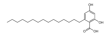 2,4-dihydroxy-6-pentadecanylbenzoic acid Structure