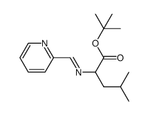 2-[N-(pyridin-2-ylmethylene)amino]-4-methyl pentanoic acid tert-butyl ester Structure