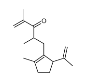 3-isopropenyl-1-methyl-2-(2,4-dimethyl-3-oxo-4-pentenyl)-1-cyclopentene Structure