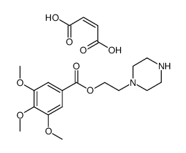 3,4,5-Trimethoxy-benzoic acid 2-piperazin-1-yl-ethyl ester; compound with (Z)-but-2-enedioic acid结构式