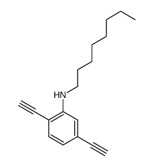 2,5-diethynyl-N-octylaniline Structure