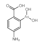 4-amino-2-dihydroxyarsanyl-benzoic acid structure